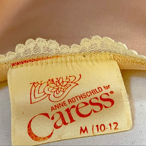 Vintage Camisole Perfect Caress  Anne Rothschild satin lace slip top peach pink - Picture 6 of 13